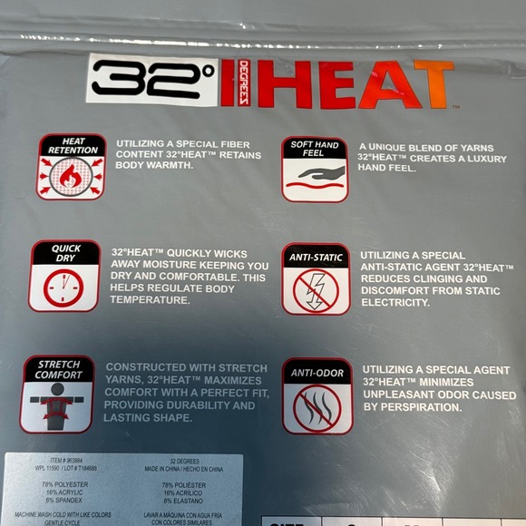 NWT 32 Degree Heat Base Layer Pant Women XL - Picture 5 of 5